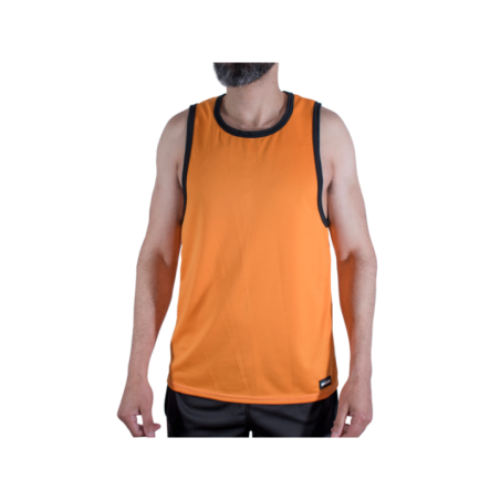 MACHO - CMV005 T-SHIRT DE SPORT ORANGE L/XL