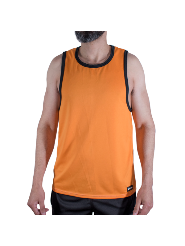 MACHO - CMV005 T-SHIRT DE SPORT ORANGE L/XL