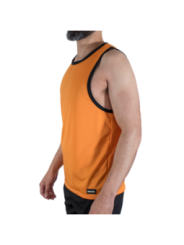 MACHO - CMV005 T-SHIRT DE SPORT ORANGE L/XL