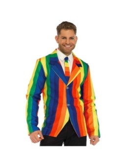 LEG AVENUE - BLAZER + CRAVATE ARC-EN-CIEL S