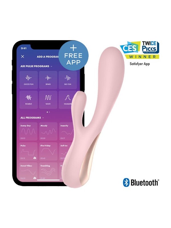 SATISFYER - MONO FLEX ROSE AVEC APPLICATION