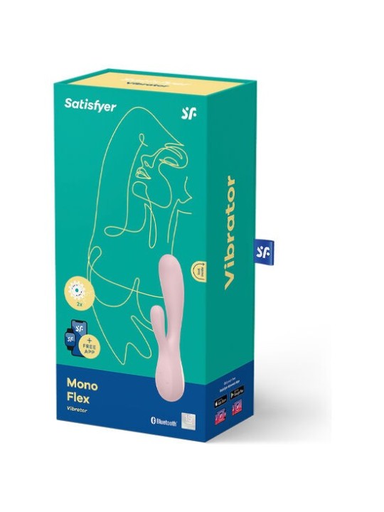 SATISFYER - MONO FLEX ROSE AVEC APPLICATION