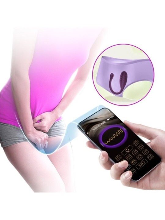 PRETTY LOVE - VIBRATEUR CONTRÔLÉ PAR APPLICATION LEVIATHAN VIOLET