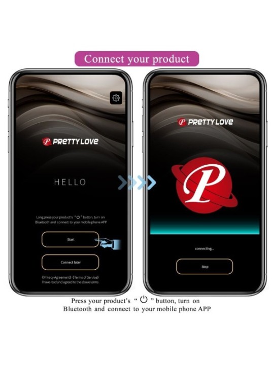 PRETTY LOVE - VIBRATEUR CONTRÔLÉ PAR APPLICATION LEVIATHAN VIOLET