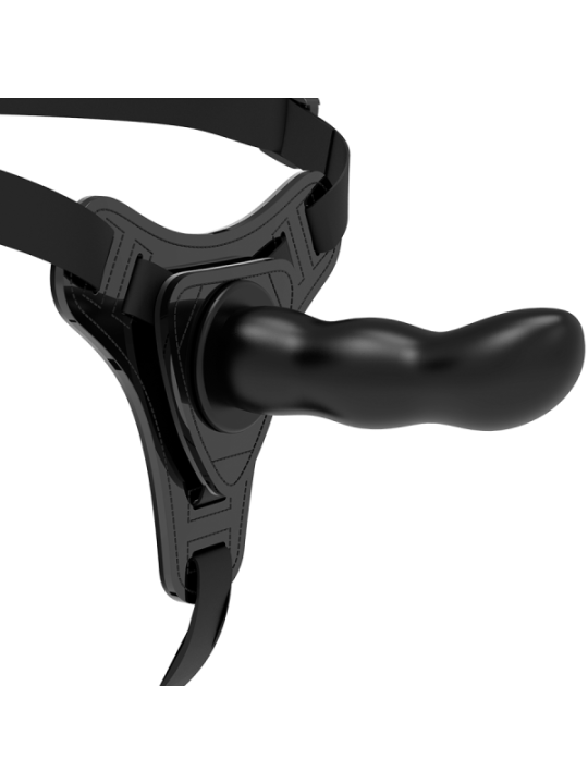 FETISH SUBMISSIVE HARNESS - SILICONE NOIR POINT G 16 CM