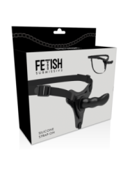 FETISH SUBMISSIVE HARNESS - SILICONE NOIR POINT G 16 CM