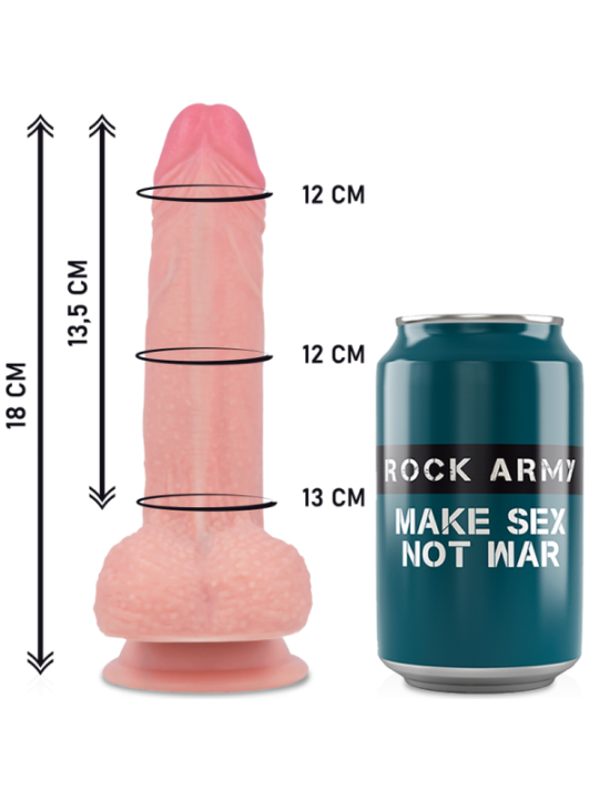 ROCKARMY - HARNAIS + SILICONE LIQUIDE PREMIUM MUSTANG REALISTIC 18 CM -O- 4.14 CM