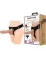 PRETTY LOVE - SLIP HARNAIS HARNAIS UNIVERSEL AVEC GODE JERRY 21,8 CM NATUREL