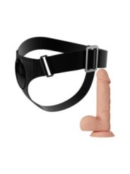 PRETTY LOVE - SLIP HARNAIS HARNAIS UNIVERSEL AVEC GODE JERRY 21,8 CM NATUREL