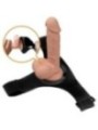 PRETTY LOVE - SLIP HARNAIS HARNAIS UNIVERSEL AVEC GODE JERRY 21,8 CM NATUREL