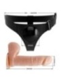 PRETTY LOVE - HARNAIS SLIPS HARNAIS UNIVERSEL AVEC GODE TOM 20 CM NATUREL