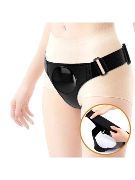 PRETTY LOVE - HARNAIS SLIPS HARNAIS UNIVERSEL AVEC GODE TOM 20 CM NATUREL