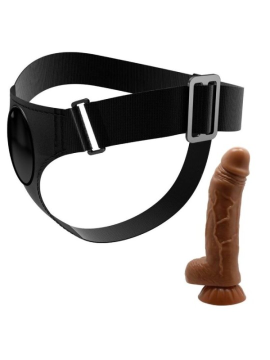 PRETTY LOVE - SLIP HARNAIS HARNAIS UNIVERSEL AVEC GODE MICHEAL 20 CM NOIR