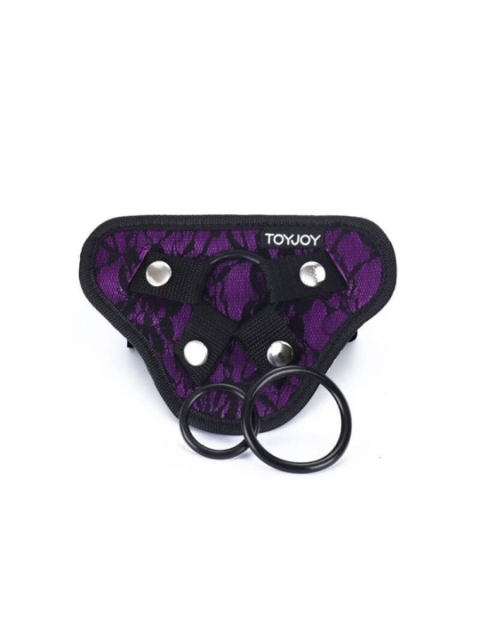 GET REAL - HARNAIS EN DENTELLE  STRAP-ON VIOLET