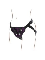 GET REAL - HARNAIS EN DENTELLE  STRAP-ON VIOLET