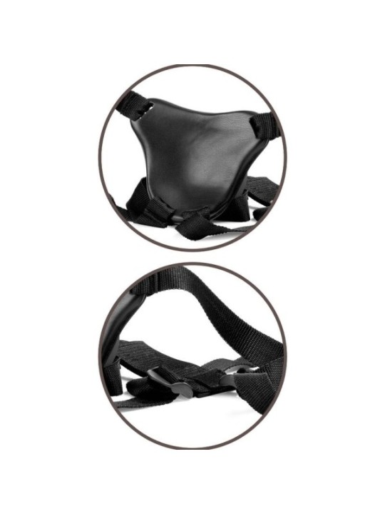KING COCK - ELITE HARNAIS RÉGLABLE CONFORTABLE AVEC GODE 17.8 CM