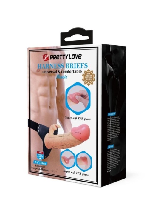 PRETTY LOVE - MAVIS HARNAIS CULOTTE UNIVERSELLE AVEC GODE 19 CM NATUREL