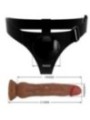 PRETTY LOVE - CULOTTE HARNAIS UNIVERSELLE KYTON AVEC GODE SQUIRTING 19 CM MULATO