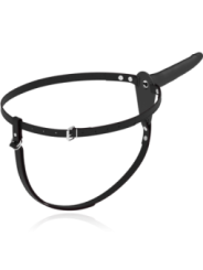 FETISH SUBMISSIVE HARNESS - VIBRATEUR SILICONE NOIR 15 CM