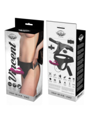 HARNESS ATTRACTION - RNES VIBRATEUR LAPIN VINCENT 15 CM -O- 4 CM