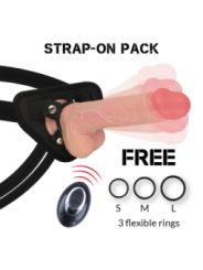 ROCKARMY - HARNAIS + VIBRATEUR SILICONE LIQUIDE PREMIUM TÉLÉCOMMANDE APACHE 20.5 CM -O- 4.62 CM