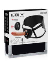 FETISH SUBMISSIVE CYBER STRAP - HARNAIS AVEC TÉLÉCOMMANDE DILDO WATCHME M TECHNOLOGIE