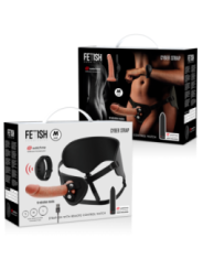 FETISH SUBMISSIVE CYBER STRAP - HARNAIS AVEC GODE ET TÉLÉCOMMANDE BULLET TECHNOLOGIE WATCHME M
