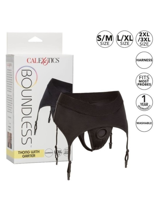 CALEXOTICS - BOUNDLESS STRING AVEC JARRETIÈRE L/XL