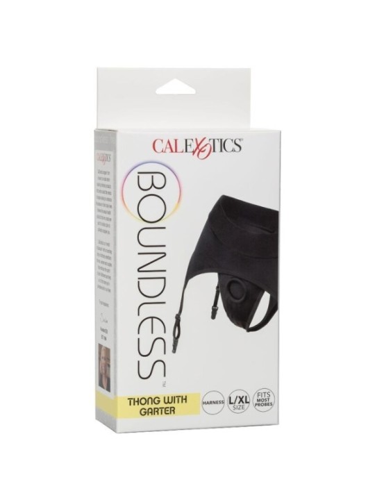 CALEXOTICS - BOUNDLESS STRING AVEC JARRETIÈRE L/XL