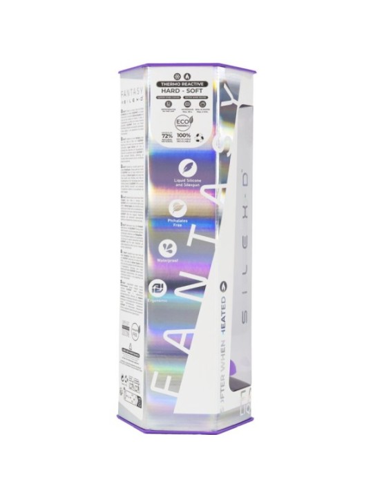 SILEXD - DREAMY DILDO FANTASY SILICONE LIQUIDE THERMORÉACTIF VIOLET 18,5 CM