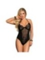 SUBBLIME - TEDDY FLORAL DENTELLE NOIR TAILLE UNIQUE