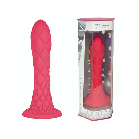 SILEXD - DREAMY DILDO FANTASY SILICONE LIQUIDE THERMOREACTIF FUCHSIA 18,5 CM