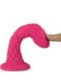 SILEXD - DREAMY DILDO FANTASY SILICONE LIQUIDE THERMOREACTIF FUCHSIA 18,5 CM