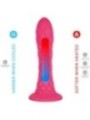 SILEXD - DREAMY DILDO FANTASY SILICONE LIQUIDE THERMOREACTIF FUCHSIA 18,5 CM