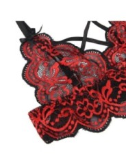 SUBBLIME - SET ENSEMBLE DEUX PIÈCES TOP ET CULOTTE EN DENTELLE S/M