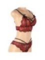 SUBBLIME - SET ENSEMBLE DEUX PIÈCES TOP ET CULOTTE EN DENTELLE S/M