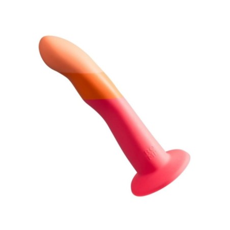 ROMP - DIZI GODEMICHET EN SILICONE AVEC VENTOUSE TRICOLÉ 18 CM