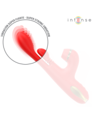 INTENSE - STIMULATEUR DE CLITORIS MULTIFONCTION KATY 4 TÊTES INTERCHANGEABLES ROUGE