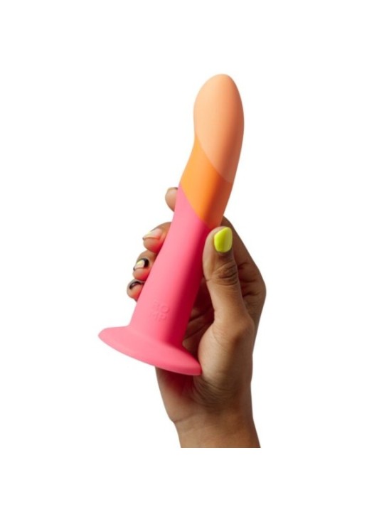 ROMP - DIZI GODEMICHET EN SILICONE AVEC VENTOUSE TRICOLÉ 18 CM