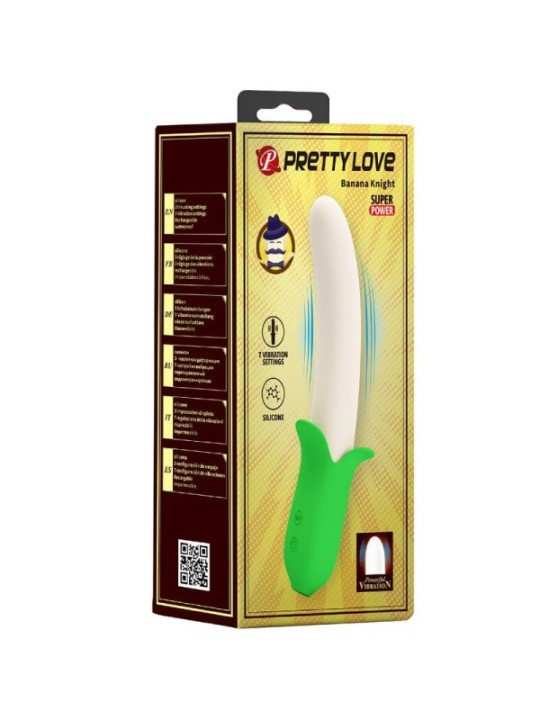 PRETTY LOVE - BANANA KNIGHT SUPER PUISSANCE 7 VIBRATIONS EN SILICONE