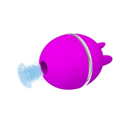 PRETTY LOVE - VIBRATEUR ROND EN SILICONE GEMINI BALL VIOLET