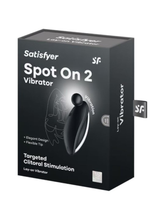 SATISFYER - SPOT ON 2 VIBRATEUR LAY-ON NOIR