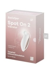 SATISFYER - SPOT ON 2 VIBRATEUR LAY-ON BLANC