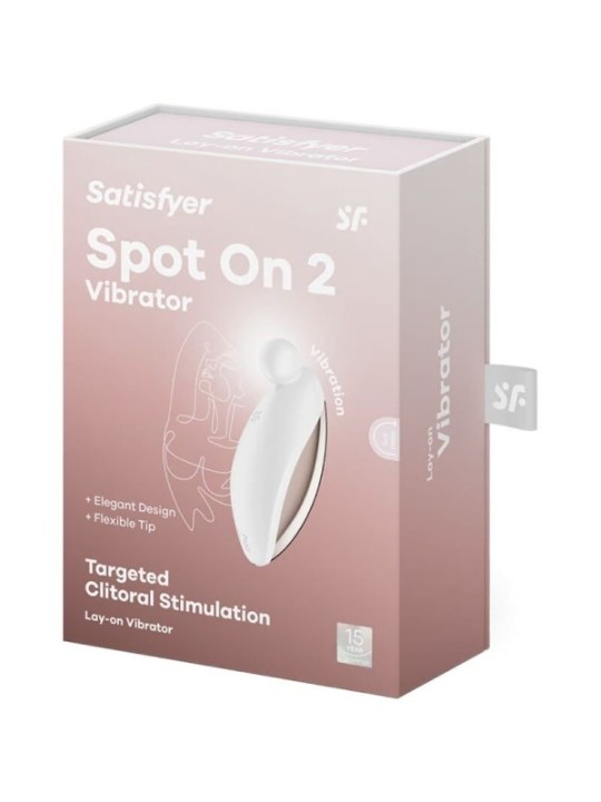 SATISFYER - SPOT ON 2 VIBRATEUR LAY-ON BLANC