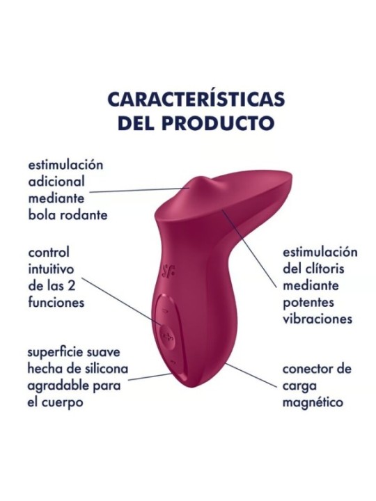 SATISFYER - VIBRATEUR EXCITERRR À POSER SUR LE CLITORIS FUCHSIA