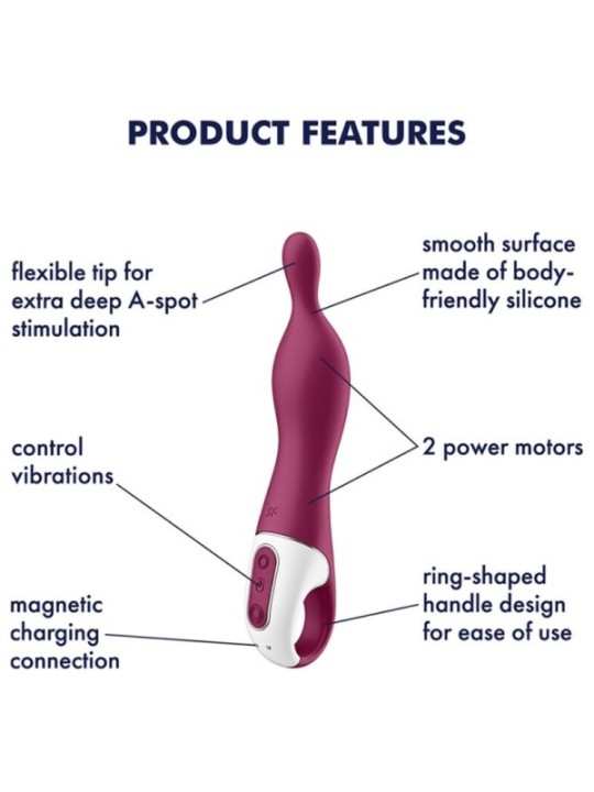 SATISFYER - VIBRATEUR AMAZING 1 ASPOT BAIE