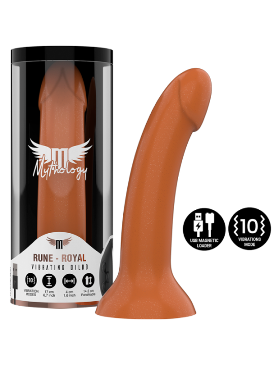MYTHOLOGY - RUNE ROYAL DILDO M - VIBRATEUR WATCHME TECHNOLOGIE SANS FIL COMPATIBLE