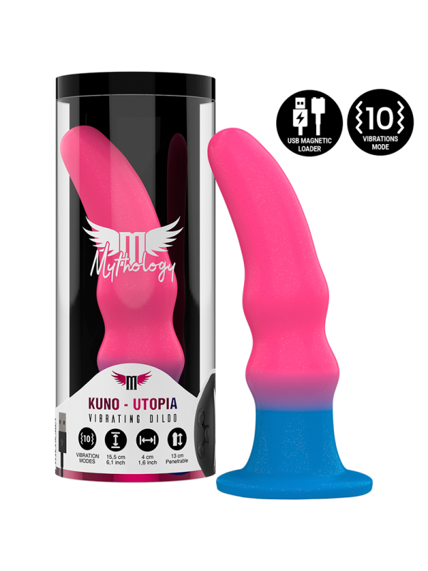 MYTHOLOGY - KUNO UTOPIA DILDO M - VIBRATEUR COMPATIBLE AVEC LA TECHNOLOGIE SANS FIL WATCHME