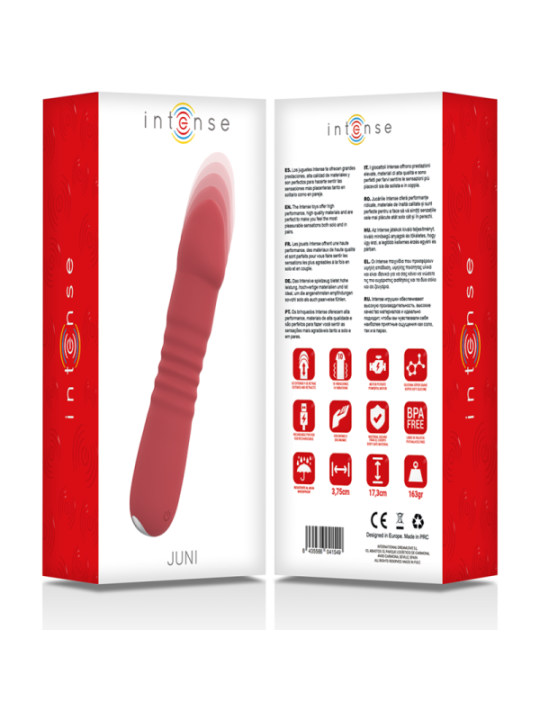 INTENSE - JUNI UP & DOWN 10 VIBRATIONS ROUGES