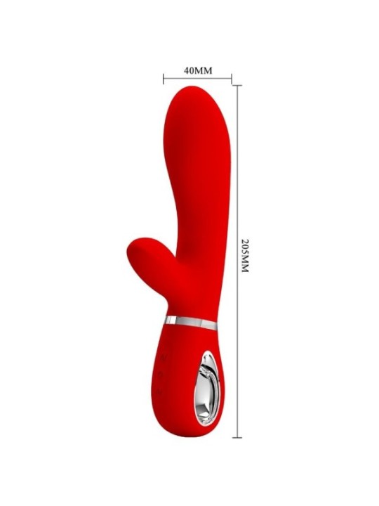 PRETTY LOVE - VIBRATEUR MULTIFONCTION G-SPOT THOMAS ROUGE
